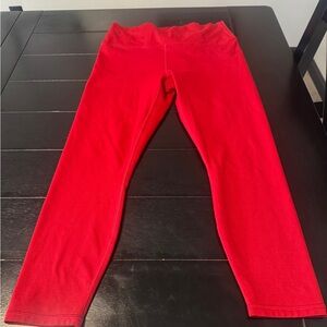 Fabletics Vibrant Red Womens Leggings size large